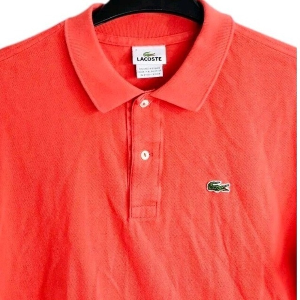 Lacoste Polo Shirt Men's 2XL Size 7 Cotton Classic Fit - Picture 2 of 6